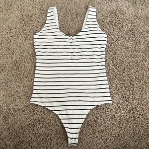 Black & White Stripe Bodysuit